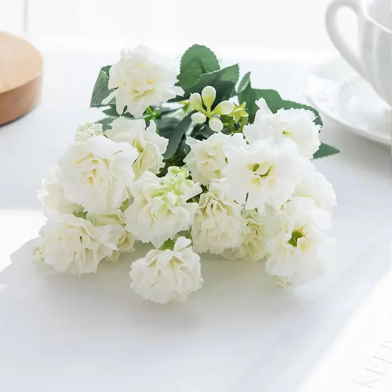 Bouquet de Fleurs Artificielles colorées | Artiflora Blanc / 3pcs