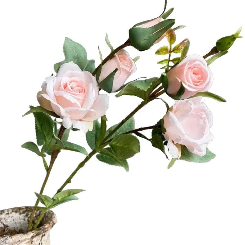 Branche de 5 Roses Artificielles | Artiflora