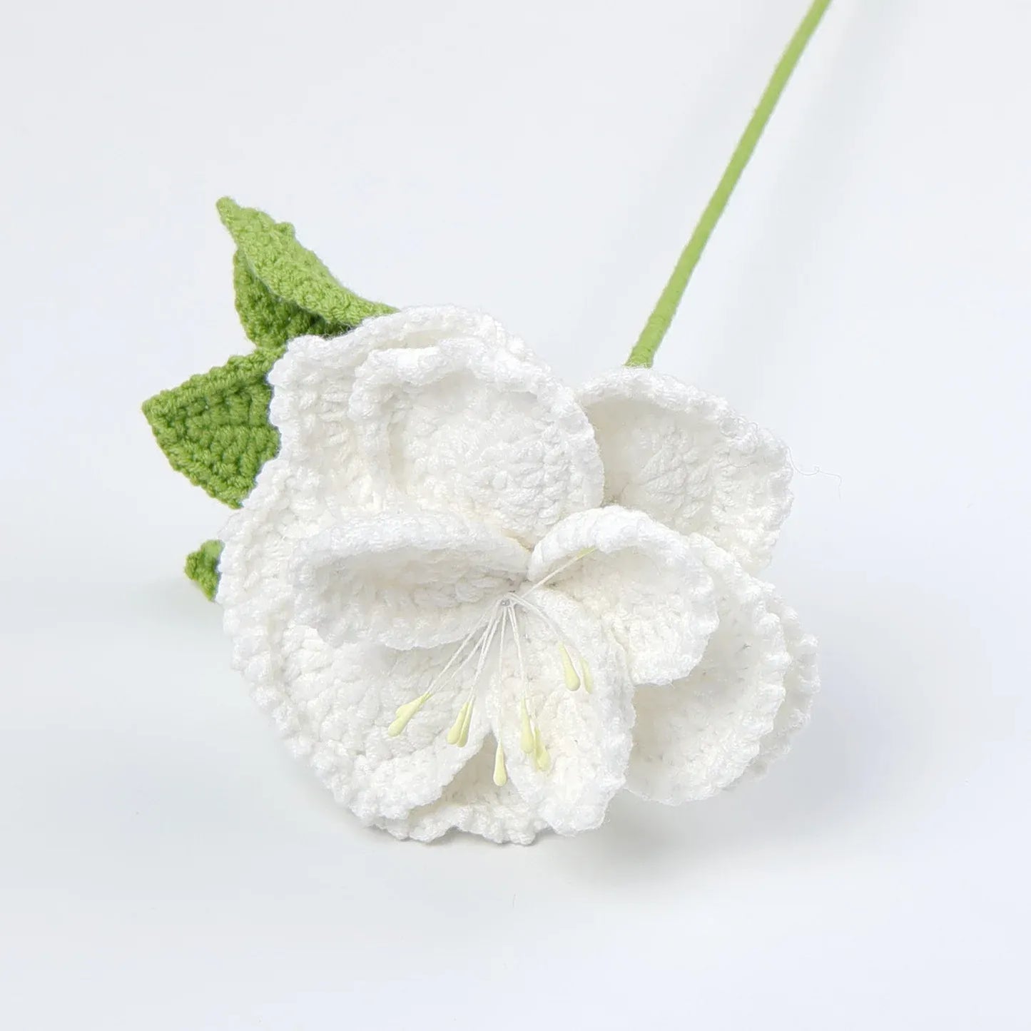 Fleur Ouverte Tricotée | Artiflora Blanc