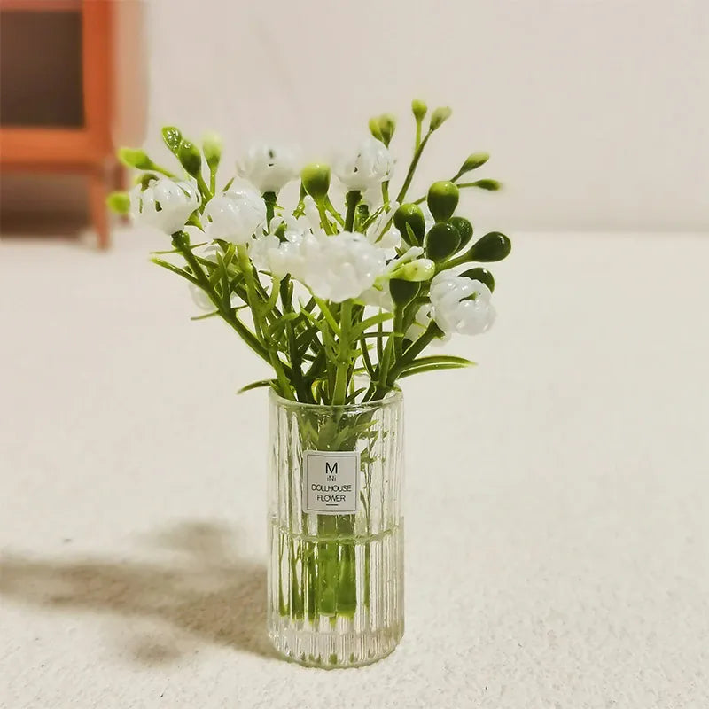 Mini fleur Artificielle en pot | Artiflora Blanche