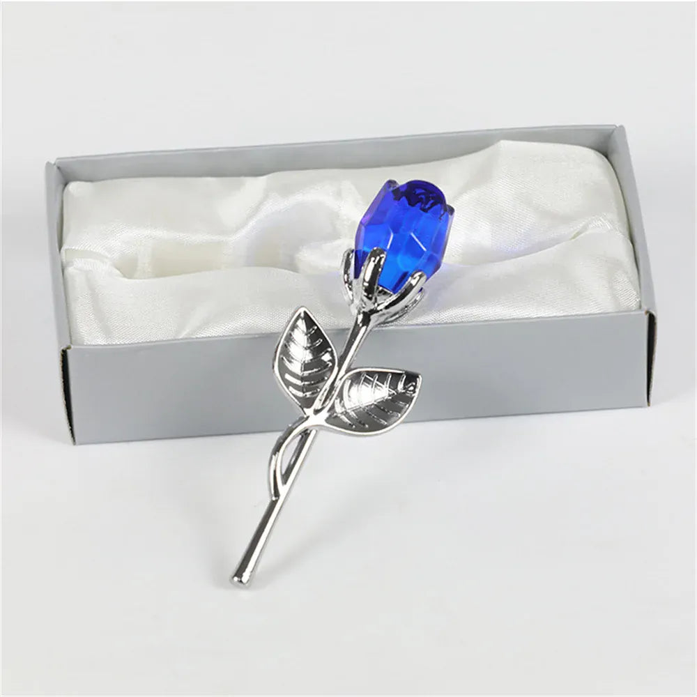 Rose Cristal Sliver Bleu