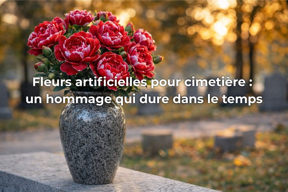 Fleurs artificielles pour cimetière