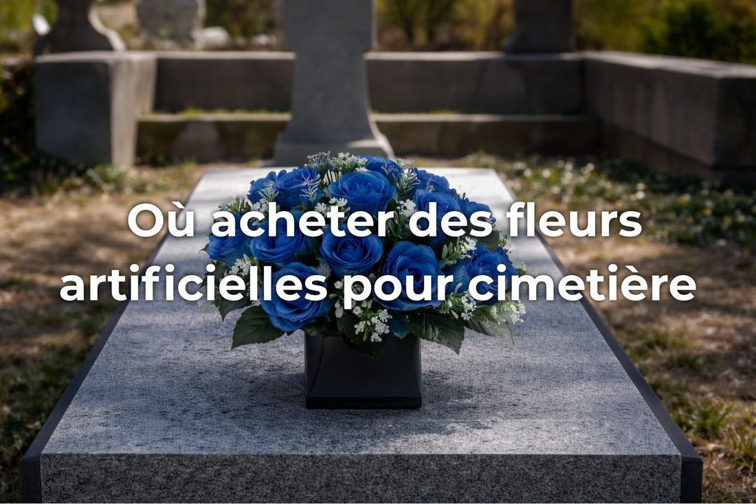 Où acheter des fleurs artificielles pour cimetière