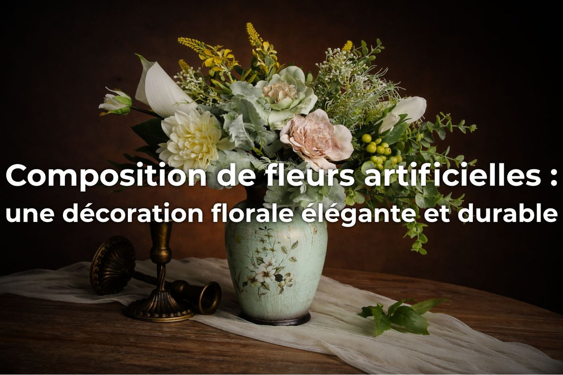 Composition de fleurs artificielles