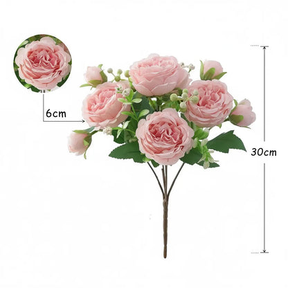 5 Roses Artificielles | Artiflora