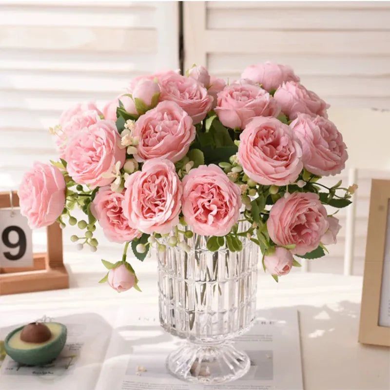 5 Roses Artificielles | Artiflora