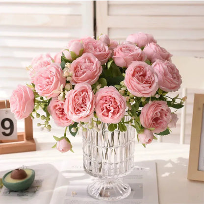 5 Roses Artificielles | Artiflora