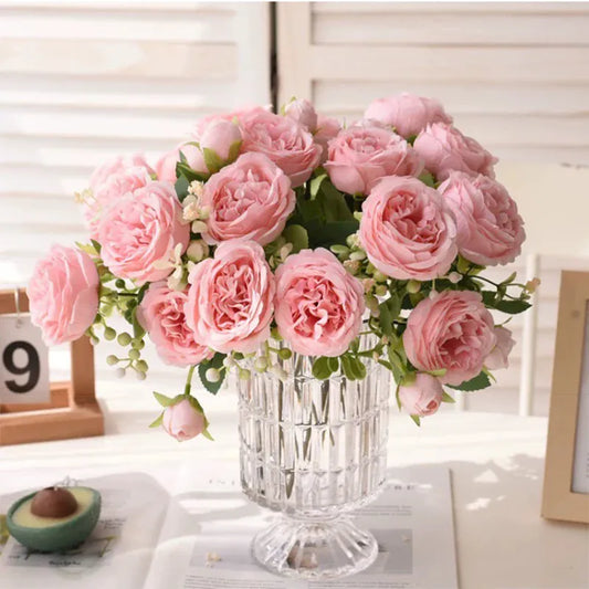5 Roses Artificielles | Artiflora