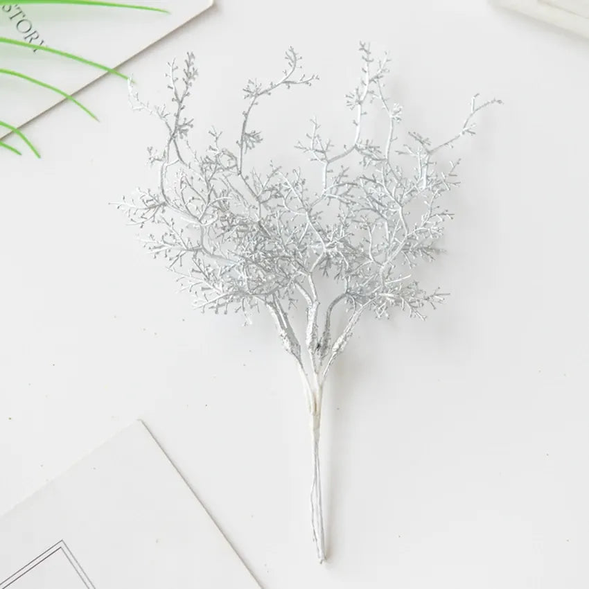 6Pcs Fleurs Séchées | Artiflora Blanc
