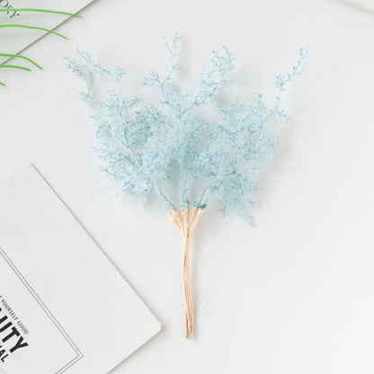 6Pcs Fleurs Séchées | Artiflora Bleu