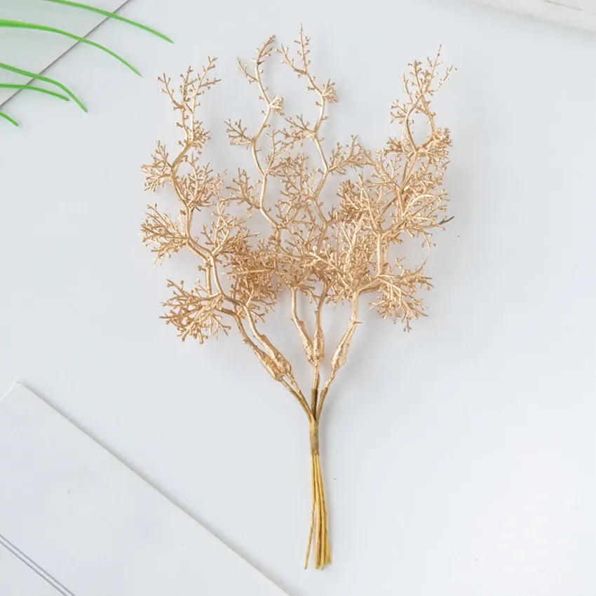 6Pcs Fleurs Séchées | Artiflora Brun