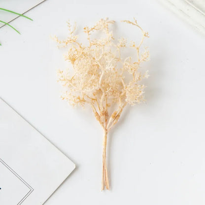 6Pcs Fleurs Séchées | Artiflora Or