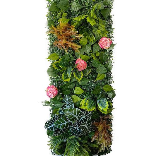 Mur Végétal Artificiel avec Roses