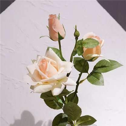 Branche de Rose Artificielle Eclatantes | Artiflora Champagne