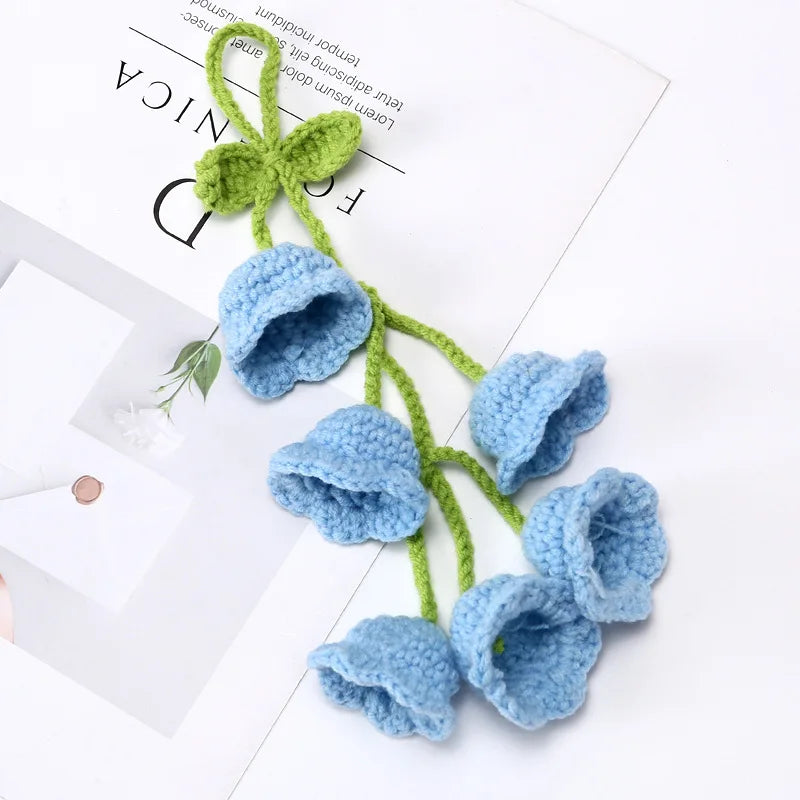 Fleurs Suspendues Tricotées