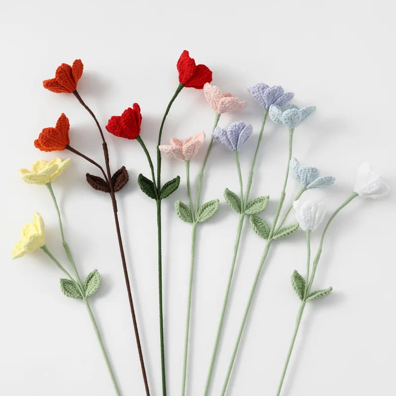 Tige de Fleur Tricotée