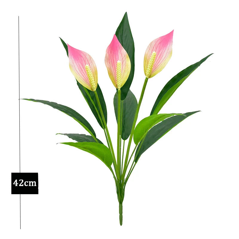 Monstera Artificiel en Fleur