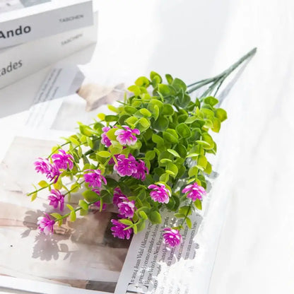 Bouquet de Plantes Fleuries Artificielles