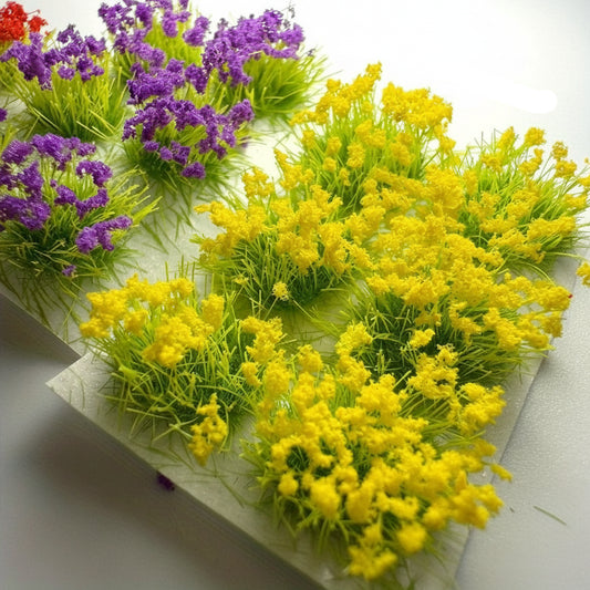 Lot de 6 fleurs artificielles