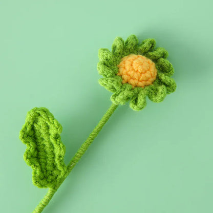 Grande Fleur Tricotée | Artiflora Vert