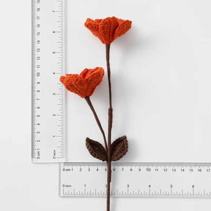 Tige de Fleur Tricotée