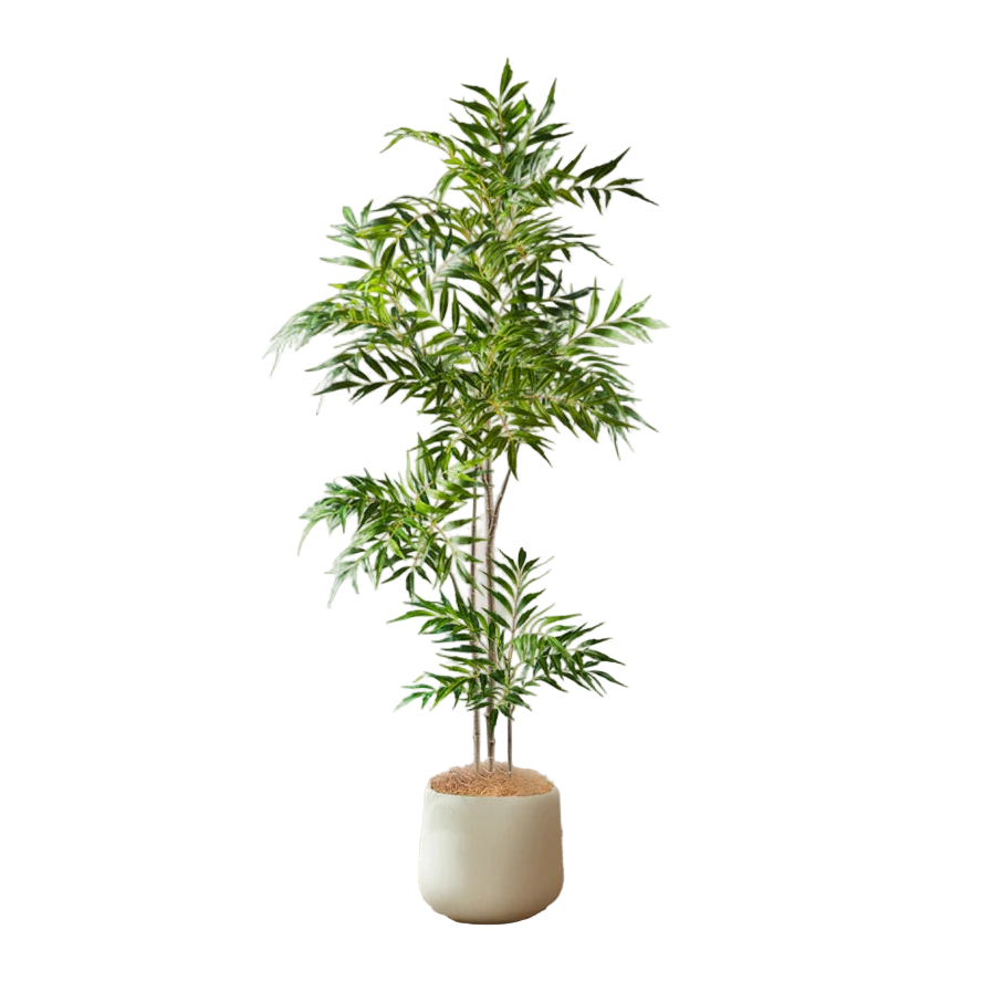 Bambou Artificiel avec Feuille