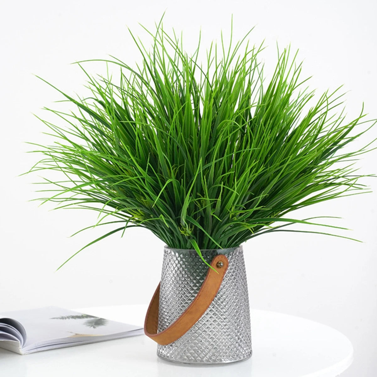Lot de 2 pots d'Herbe Artificielle