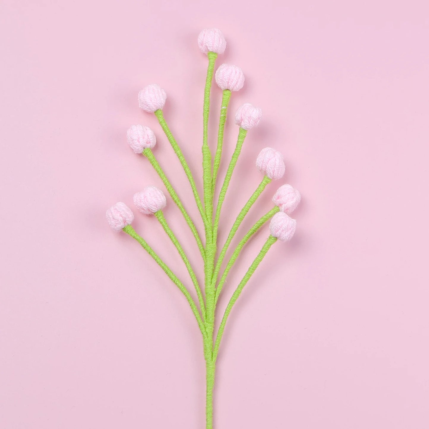 Tige de Mini Fleurs Tricotées