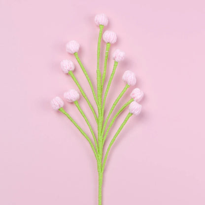 Tige de Mini Fleurs Tricotées | Artiflora Rose