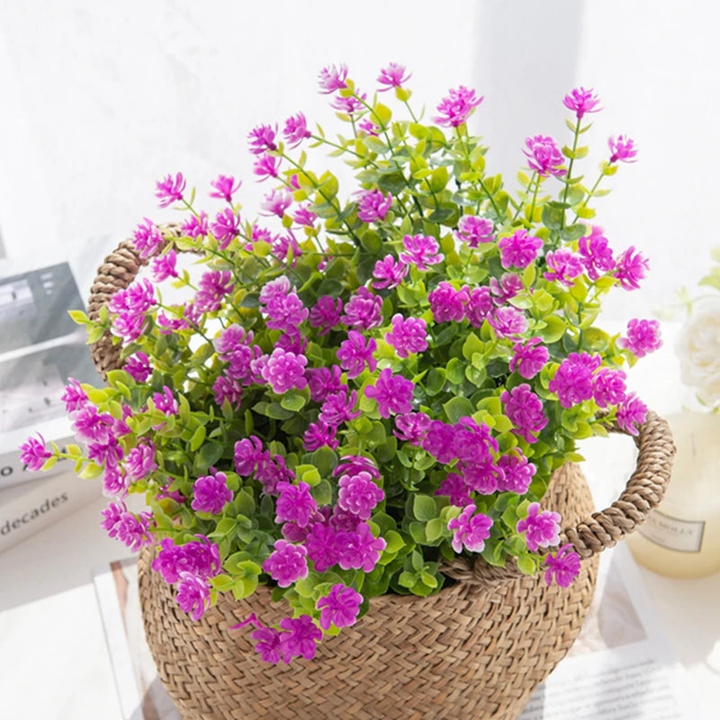 Bouquet de Plantes Fleuries Artificielles