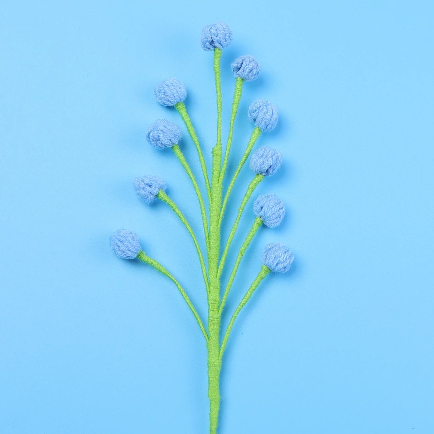 Tige de Mini Fleurs Tricotées