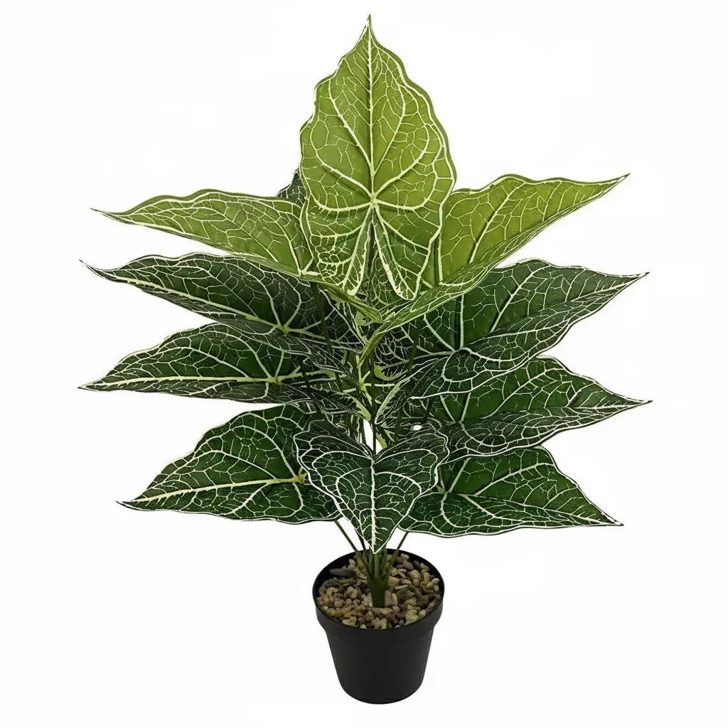 Alocasia Artificiel | Artiflora Vert - 12 Feuilles