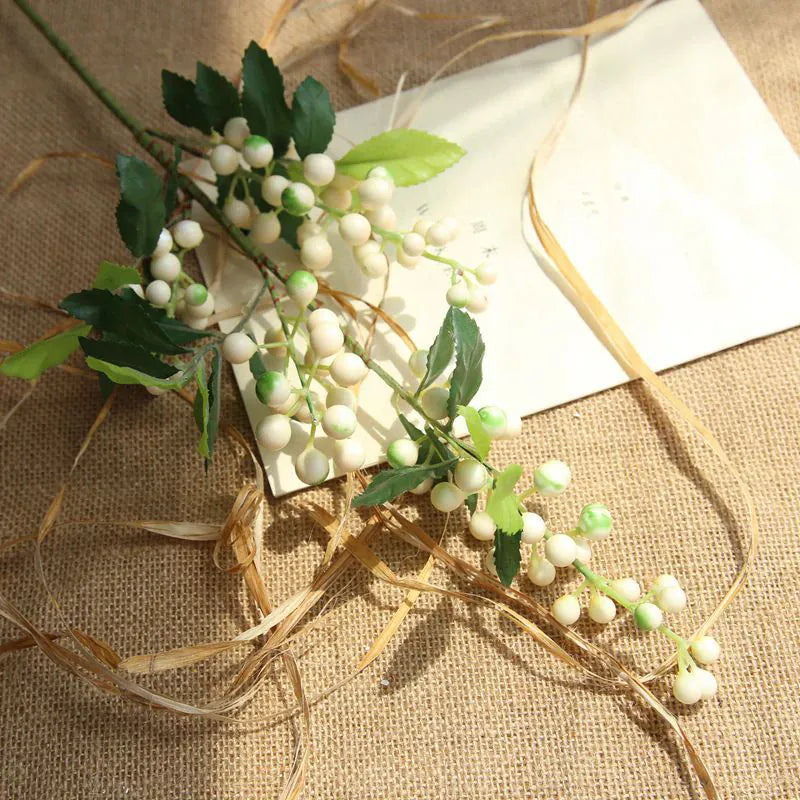 Baies de Noël artificielles | Artiflora Blanc