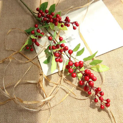 Baies de Noël artificielles | Artiflora Rouge