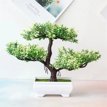 Bonsaï Artificiel 3 branches | Artiflora Blanc