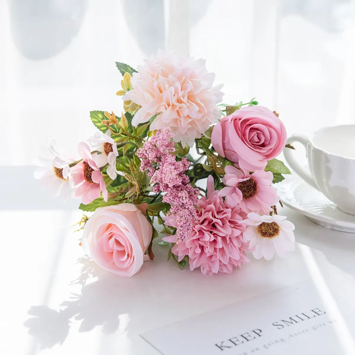 Bouquet Artificiels Coloré | Artiflora Rose