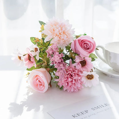 Bouquet Artificiels Coloré | Artiflora Rose