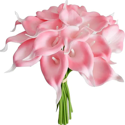 Bouquet Arum Artificiel Rose / 10 pcs