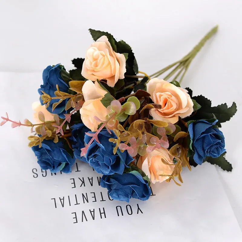 Bouquet Bicolore de Roses | Artiflora Bleu