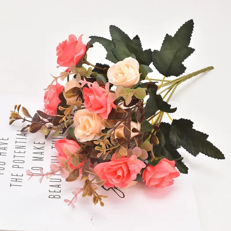 Bouquet Bicolore de Roses | Artiflora Rose Foncé
