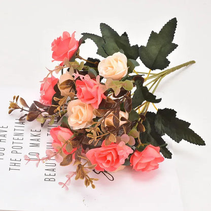 Bouquet Bicolore de Roses | Artiflora Rose Foncé
