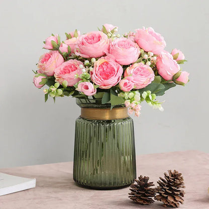 Bouquet de 5 Roses Artificielles | Artiflora