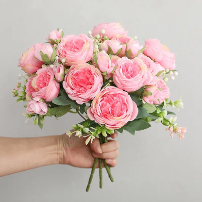 Bouquet de 5 Roses Artificielles | Artiflora