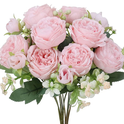 Bouquet de 5 Roses Artificielles | Artiflora