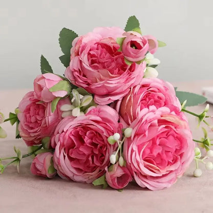 Bouquet de 5 Roses Artificielles | Artiflora Rose