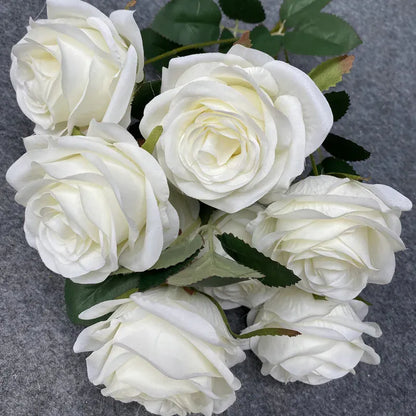 Bouquet de 9 Roses | Artiflora Blanc