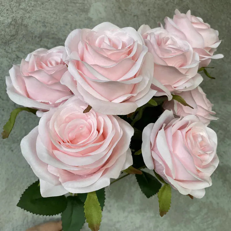 Bouquet de 9 Roses | Artiflora Rose Clair