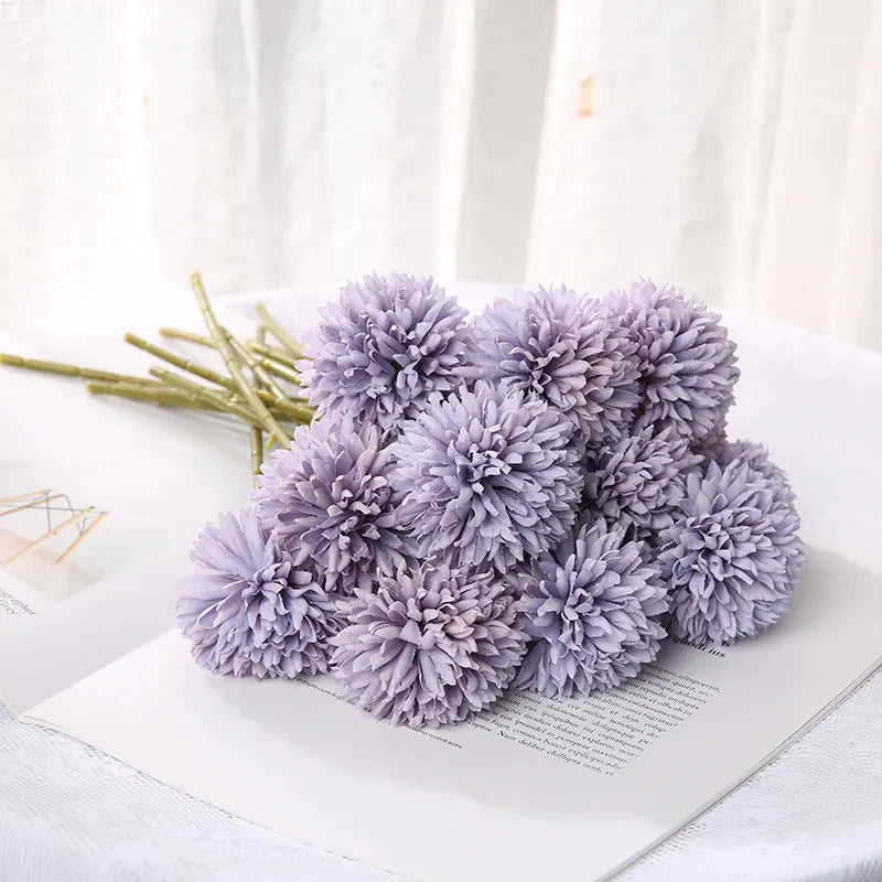 Bouquet de Chrysanthème Artificielle | Artiflora Lavande / 3Pcs