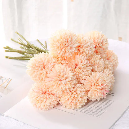 Bouquet de Chrysanthème Artificielle | Artiflora Rose Pâle / 3Pcs