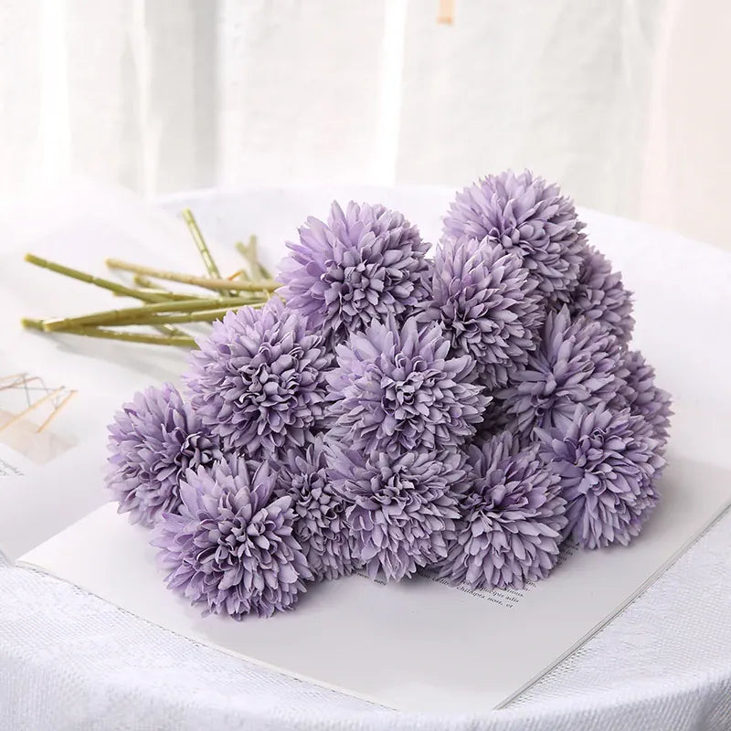 Bouquet de Chrysanthème Artificielle | Artiflora Violet / 3Pcs